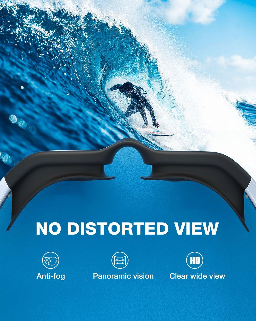 ZIONOR Swim Goggles - Upgraded G1 Polarized Anti-Fog Design for Adults | Perfect for Men & Women