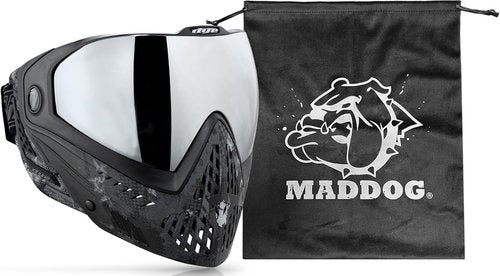 Maddog Dye i5 Thermal Anti-Fog Paintball Mask - Safety Certified Goggle System with Microfiber Bag