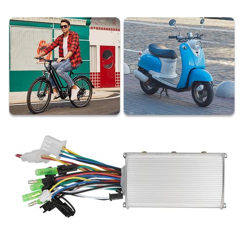 TOPINCN 36V 48V 350W Brushless DC Motor Controller for Electric Scooters, Universal E-Scooter Motor Speed Controller Replacement Part