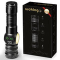 Flashlight Rechargeable 2000 High Lumens Ultra-Bright Covers 3200 ft² Focus Up to 3900 feet,IPX7 Waterproof Tactical LED Flashlight with COB SideLight & Magnetic Base for Camping Home Emergency