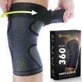 GARNO Knee Brace For Knee Pain, Compression Sleeve with Strap for Patella and IT Band Support; Patella Tendon Support Strap; Relief for Arthritis, Meniscus, ACL; Men & Women; Running, Workout,