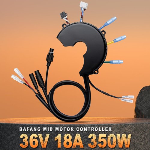 BAFANG BBS01 36V 350W Controller BBS01B Mid Drive Motor with Front Lamp Connector and Gear Shift Sensor Connector Latest Model
