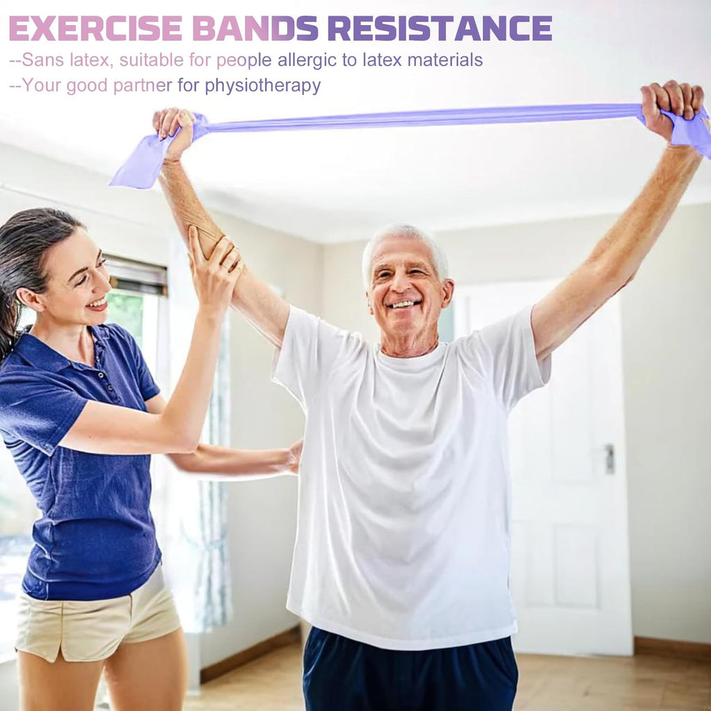 Skiennix Resistance Bands - Professional Elastic Stretch Bands for Fitness | 5 Pcs Set for Yoga & Strength Training