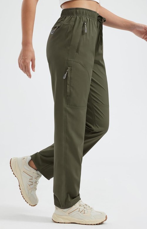 Libin Women's Hiking Pants - Lightweight Quick-Dry Cargo for Outdoor Travel | Casual Safari Wear