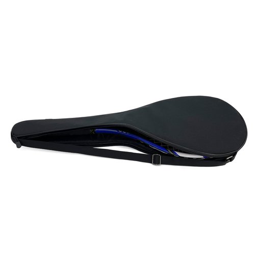 Gespann Tennis Racket Cover for One Tennis Racket or Two Badminton Rackets Single Tennis Racket Cover Bag (Charcoal, S)