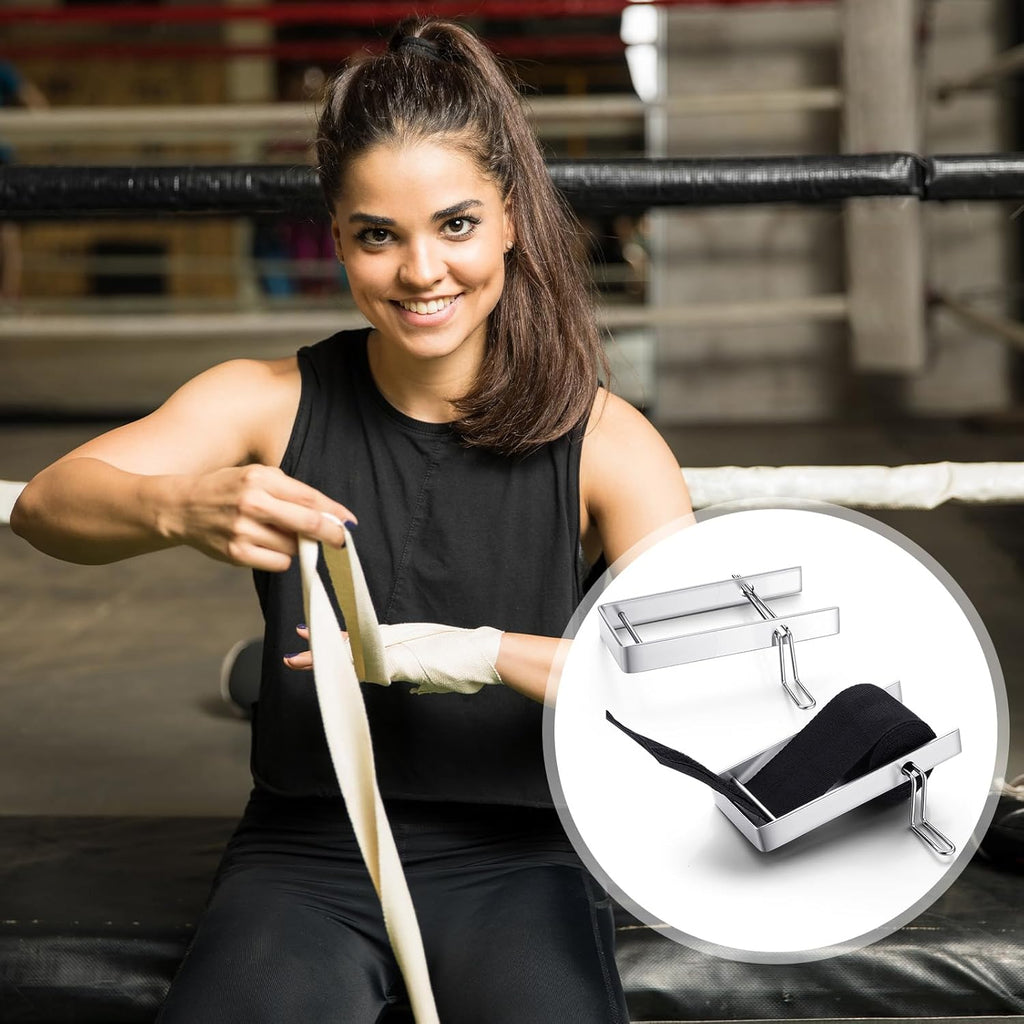 Skiennix Hand Wrap Roller - Portable Stainless Steel Wrist Roller for 2" Wide Wraps