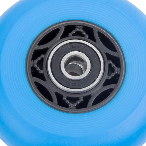 AOWISH 68mm 90a Ripster Wheels w/Bearings ABEC-9 for Mini Ripstik, Ripstick Mini, 2-Wheeled Caster Board, Carving Casterboard, Wave Board, Rolling Luggage (Set of 2) (Blue)
