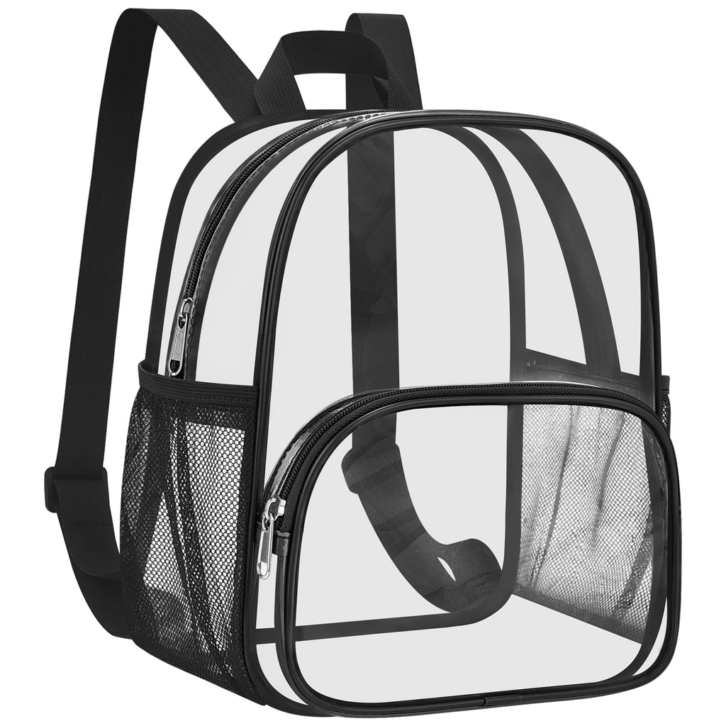 USPECLARE Clear Backpack for Stadium Events Small Clear Backpack 11.5x9.5x6 for Concert Sport Events Work Travel