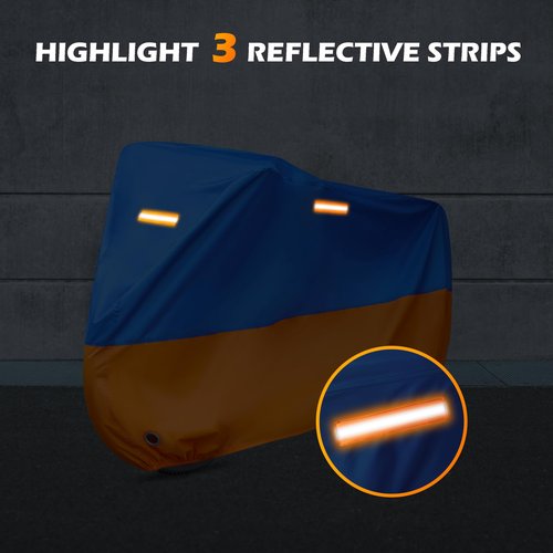Jurmon Bike Cover Outdoor Waterproof Bicycle Covers Rain Sun UV Dust Wind Proof with Lock Hole for Ebike Electric Bike Mountain Road Bike (blue, XL Size for 1 bike)