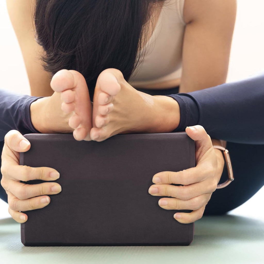 Skiennix Yoga Blocks - 2 Pcs EVA Foam Bricks for Stretching & Meditation | 9"x6"x3" Size