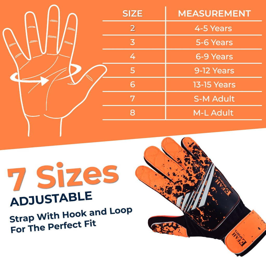 Regine Soccer Goalkeeper Gloves - Strong Grip for Kids & Youth | Perfect for Football