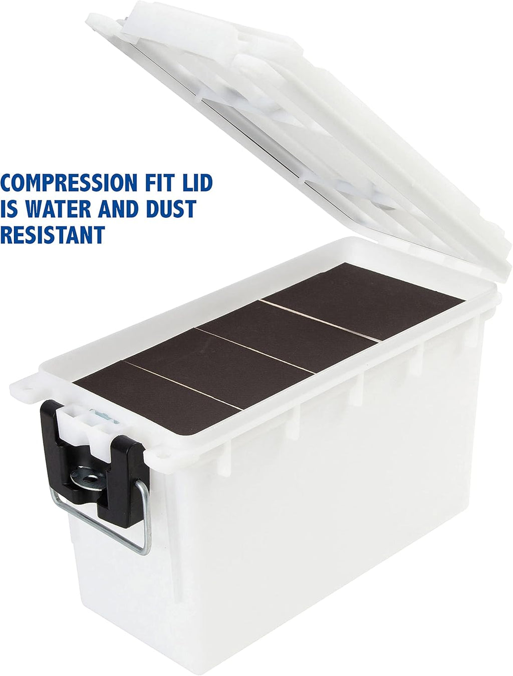 Sheffield 12634 Ammo Storage Box - Tamper-Proof Locking, Water Resistant, Stackable | Pistol, Rifle, Shotgun