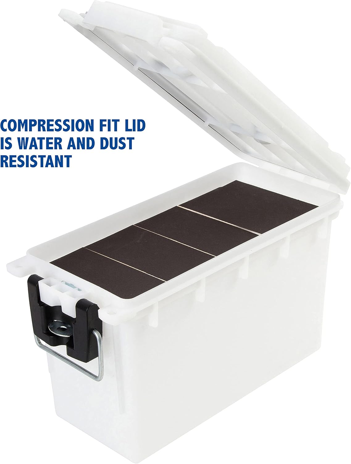 Sheffield 12634 Ammo Storage Box - Tamper-Proof Locking, Water Resistant, Stackable | Pistol, Rifle, Shotgun