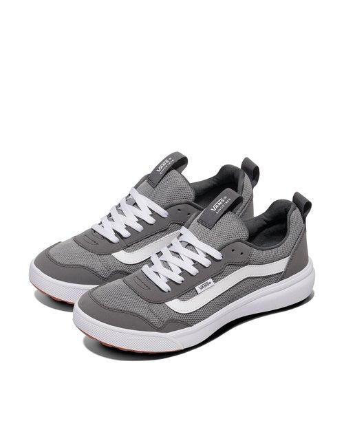 Vans Men's Range BRZ Shoe - Low-Top Athletic Fashion Sneakers for Walking. Suede/Canvas Frost Gray/White. 10.5