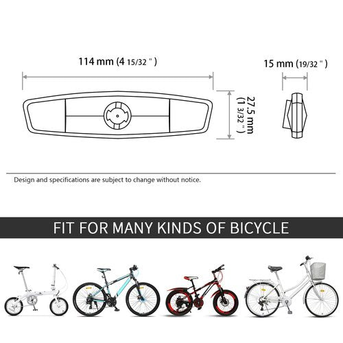 BSK White Bike Wheel Spoke Night Safety Warning Reflectors - 2Pcs