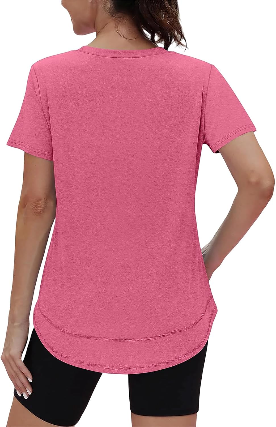 XIEERDUO Women's Quick-Dry Workout Tops - Short Sleeve V-Neck Shirts for Hiking & Running | S-3XL