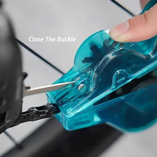 Chooseyo Bike Chain Cleaning Tool, Multi functional chain cleaner Suitable for Mountain Bike, Road Bike,Bicycle Cleaning Brush Tool for Drivetrain (green)