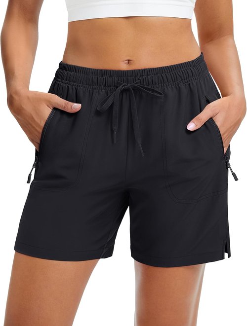 MAGCOMSEN Women's Hiking Shorts - Quick Dry, Lightweight, UPF 50+ | Casual Athletic Shorts with Pockets