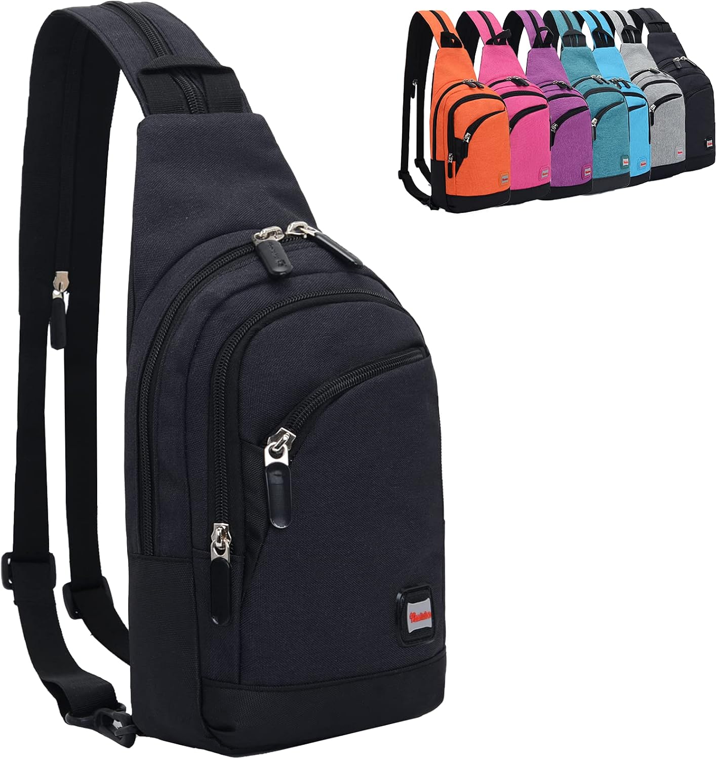 Peicees Small Sling Bag - Convertible Crossbody Backpack for Men & Women | Ideal for Hiking & Travel
