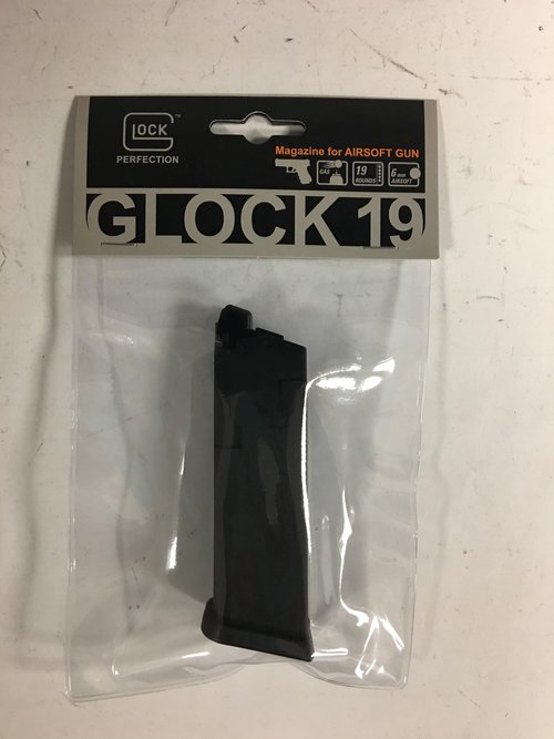 Elite Force unisex adult 19-Round (GBB GLOCK 19) Airsoft Magazine, Black, One Size US