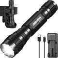 Sentinel-X1 Tactical Flashlight - 1200 Lumen LED with Holster for Duty Belt | Ideal for Camping & Law Enforcement