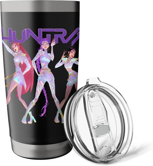 HUNTR/X KPop Demon Hunters Insulated Stainless Steel Tumbler - Officially Licensed, Durable Design