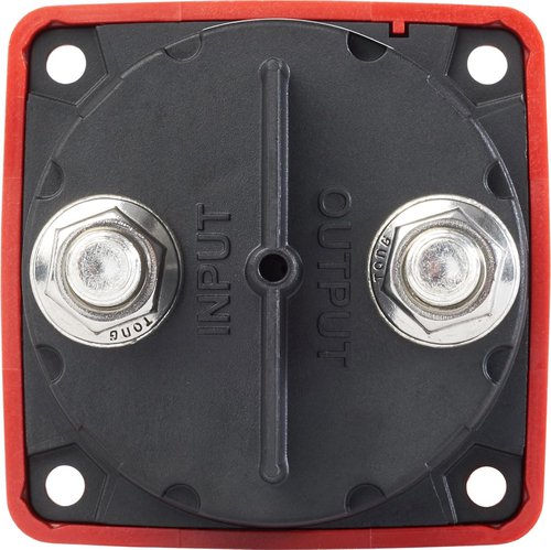 Blue Sea 6006 m-Series Mini Battery Switch - Single Circuit ON/OFF - Compact Red Design