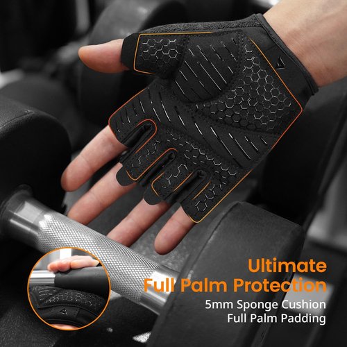 ATERCEL Weight Lifting Gloves - Full Palm Protection for Gym & Climbing | Breathable & Lightweight for Men and Women