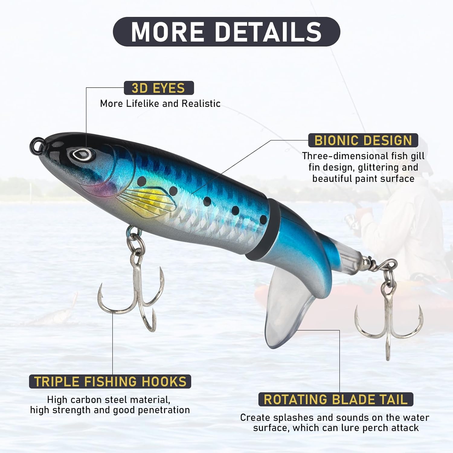 THKFISH Fishing Lures Kit - 19PCS Tackle Box for Freshwater Bass, Trout & More | Perfect Gift for Anglers