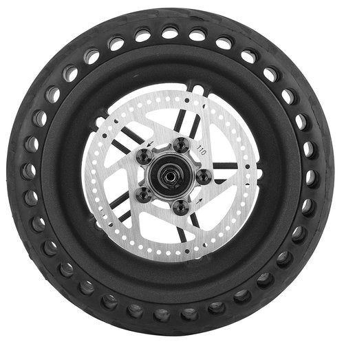 Rear Tire Set, Durable Replacement Wheel Hub Assembly with Disc Brake for Electric Scooter Maintenance, Commuters, Urban Riders