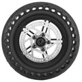 Rear Tire Set, Durable Replacement Wheel Hub Assembly with Disc Brake for Electric Scooter Maintenance, Commuters, Urban Riders