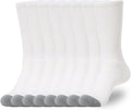 WANDER Women's Athletic Crew Socks - 8 Pairs of Cushioned Running Socks | Moisture-Wicking Cotton, Sizes 7-10 & 10-14