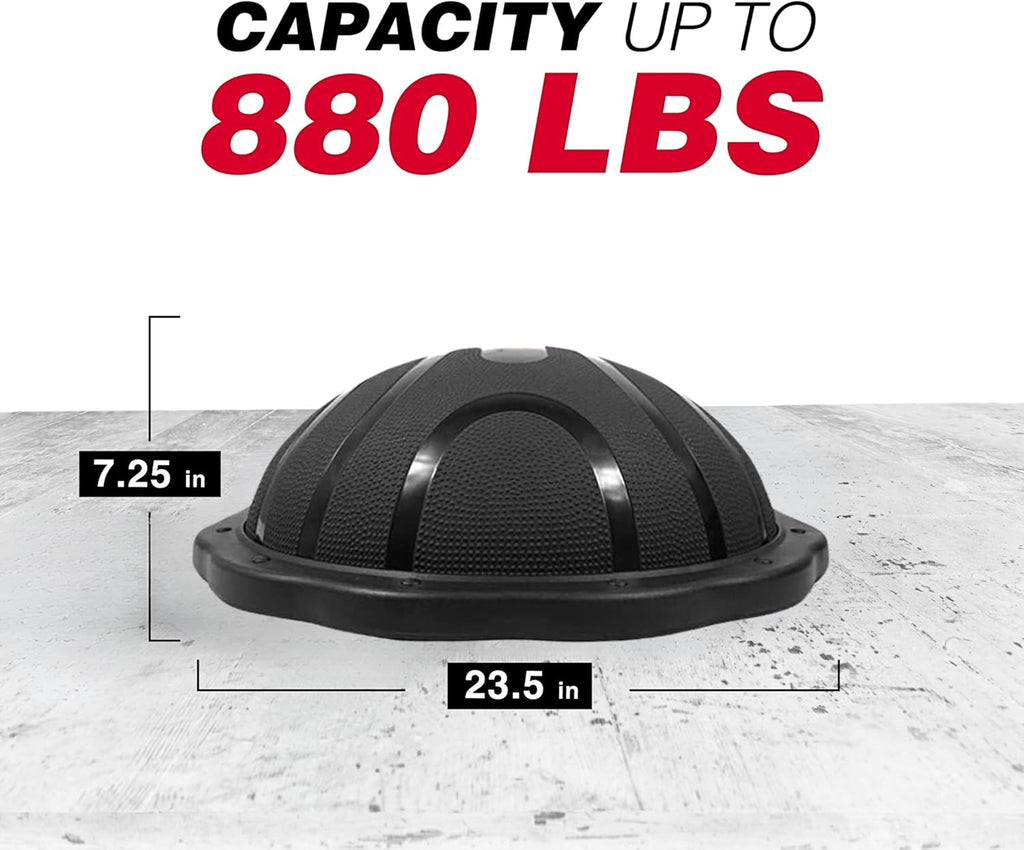 Yes4All Half Ball Balance Trainer - 880LBS Pilates Stability Ball for Home Gym Workouts