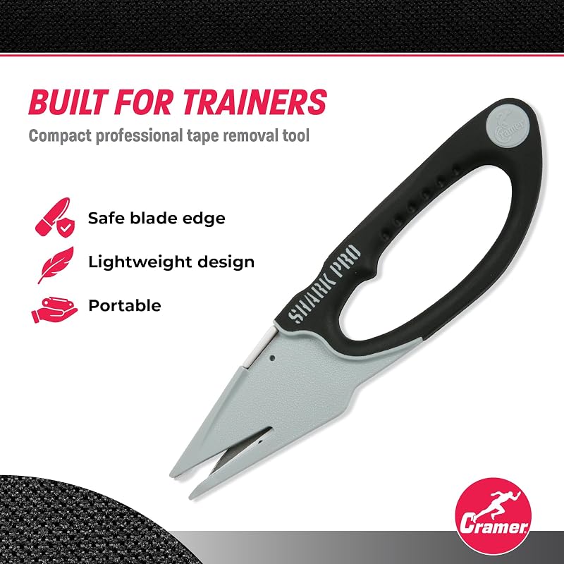 Tape Cutter & Remover for Athletic Tape with Safe Edge Blades, 8.25in