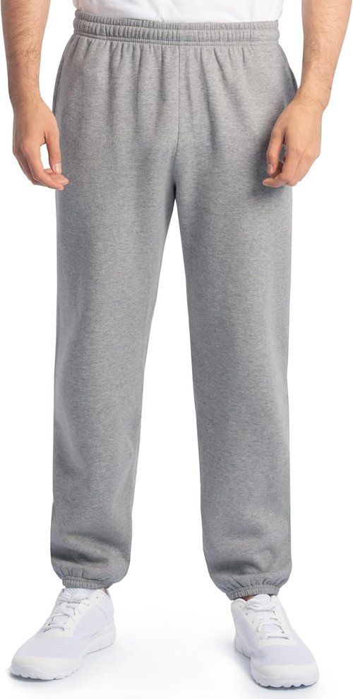 Fruit of the Loom Eversoft Fleece Sweatpants - Elastic Bottom, Pockets, Moisture-Wicking, Relaxed Fit