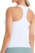 The Gym People Women's Longline Yoga Sports Bra - Slim Fit Racerback with Built-In Padding | Comfortable Workout Top