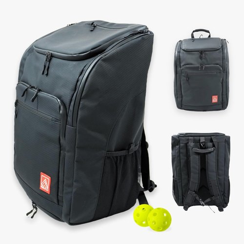 Generic Pickleball Bag - Large Backpack Fits: 4+ Paddles, 2 Water Bottles, Laptop, Shoe Compartment, Fence Hook, Black