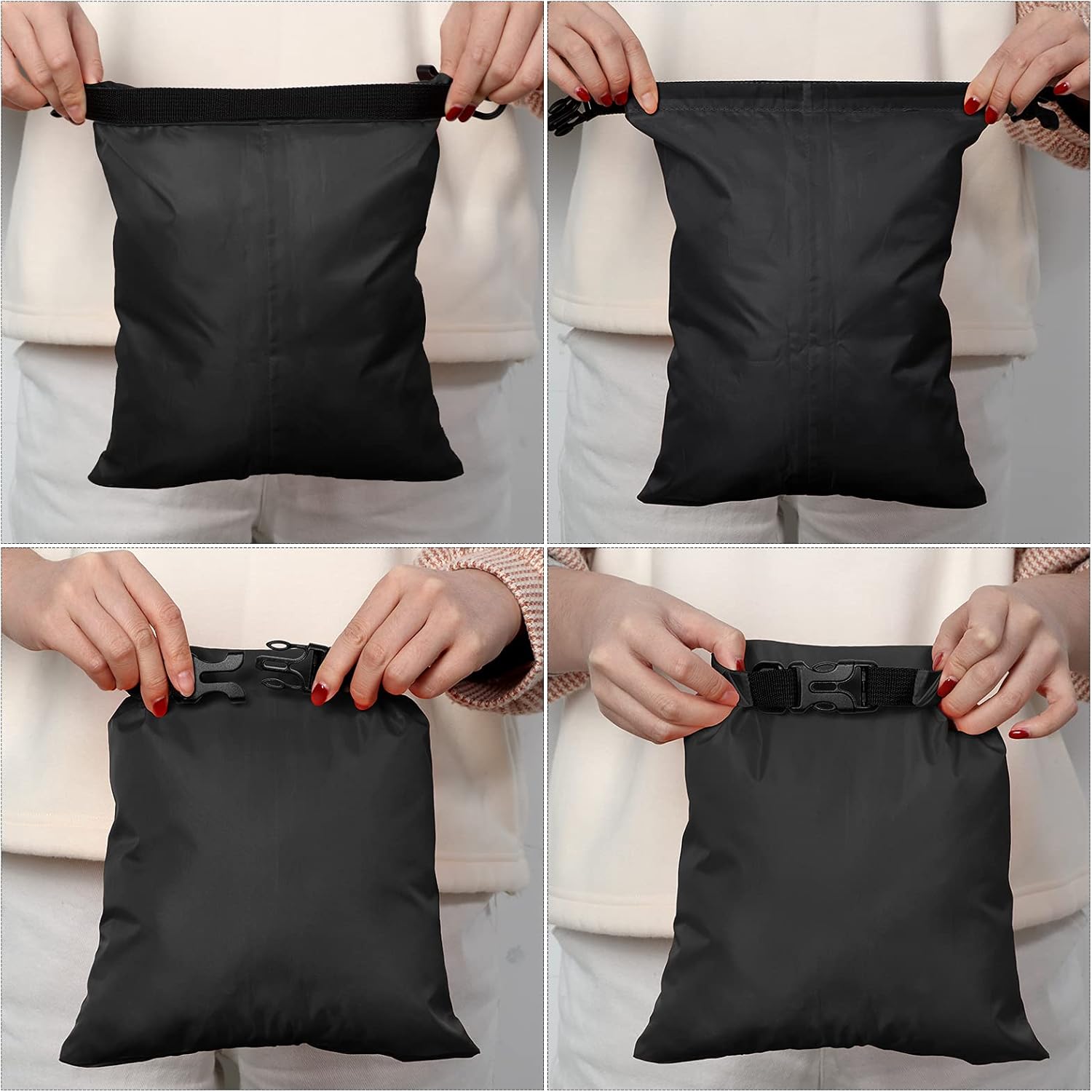 Shappy Waterproof Dry Bags - Lightweight Outdoor Stuff Sacks with Adjustable Shoulder Strap | 2L to 15L Sizes
