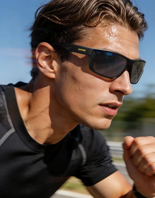 DEAFRAIN Polarized Sports Sunglasses - Unbreakable Frame with UV Protection | Ideal for Running, Fishing, Driving