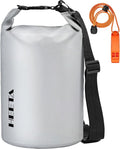 HEETA Waterproof Dry Bag - Lightweight Roll Top Storage Backpack with Emergency Whistle | 5L/10L/20L/30L/40L Options for Travel, Kayaking, Camping