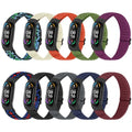 TumpCez Solo Loop Elastic Band Compatible With Xiaomi Mi Band 7 6 5 4 3/Amazfit Band 5 Straps, Adjustable Nylon Sport Replacement Wrist Strap for Women Men