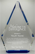 Regine Switzerland Customizable Solid Crystal Trophy - 8 Inch Personalized Award for Employee Recognition