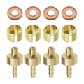 Be In Your Mind 4 Sets Bicycle Brake Olive Insert Compatible with Hope Brake Hoses Mountain Bike Disc Brake Olive and Insert Pack Brake Line Olive Connector Insert Replacement