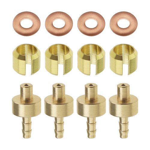 Be In Your Mind 4 Sets Bicycle Brake Olive Insert Compatible with Hope Brake Hoses Mountain Bike Disc Brake Olive and Insert Pack Brake Line Olive Connector Insert Replacement