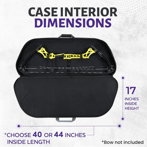 LEGEND Apollo Soft Bow Case - Lightweight Compound Bow Bag with Foam Padding & Storage | Fits 40" & 44" Bows