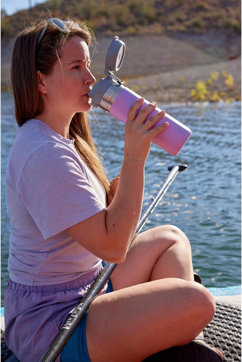 Stanley Quick Flip GO Water Bottle 36 oz - Insulated, Leakproof, BPA-Free | Perfect for Travel & Sports | Lilac