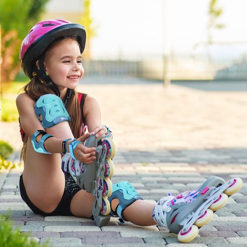 BOSONER Kids Protective Gear Set - Knee & Elbow Pads for Roller Skating, Cycling, BMX & Skateboarding