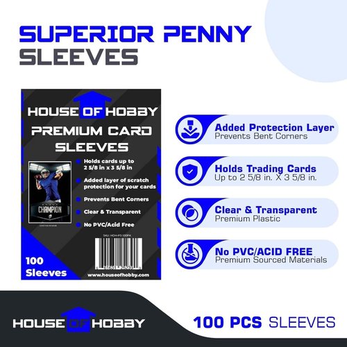 200pc Top Loaders | Hard Plastic Card Sleeves & Penny Sleeves Bundle for Trading Cards