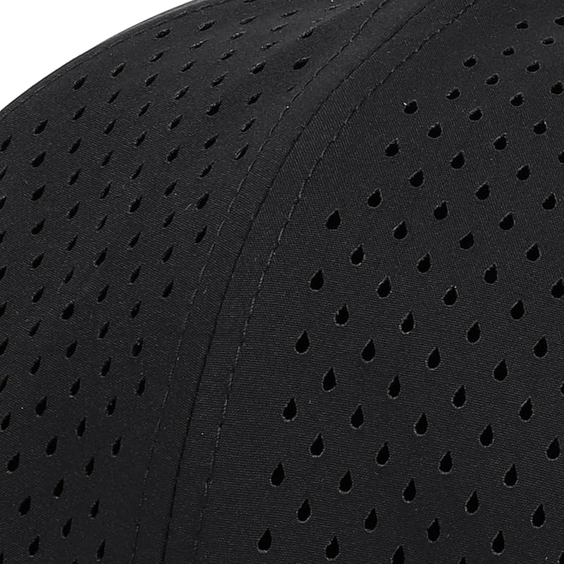 Quick Dry Flat Brim Baseball Cap - Black Master Variation