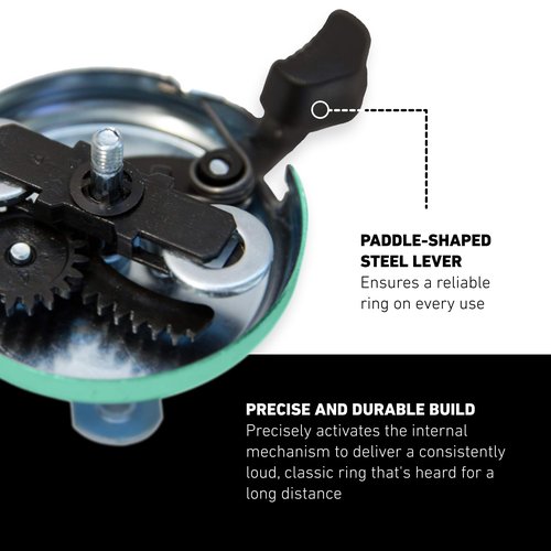 sixthreezero Classic Bike Bell for Adult Men Women and Kids Bicycles, Mint Green